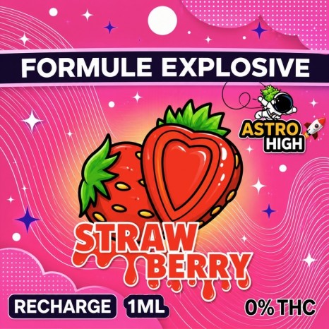 Cartouche CBD Strawberry 90% - Astro High - Affiche