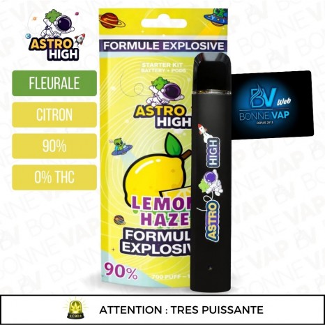 Puff CBD Lemon Haze 90% - Astro High - 90%