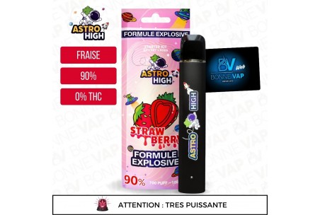 Puff CBD Strawberry 90% - Astro High - 90%