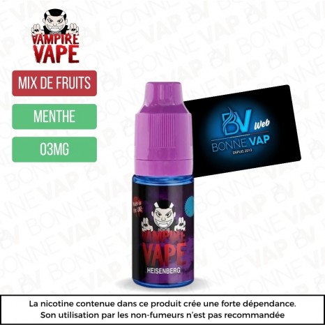 Heisenberg 10ml - Vampire Vape - 03mg