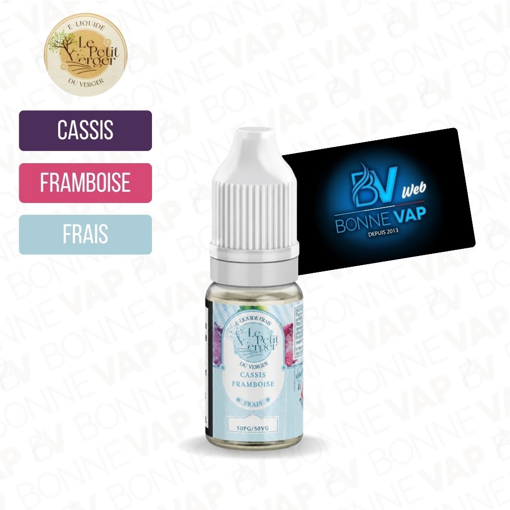 Cassis Framboise Frais 10ml "Sels" - Le Petit Verger