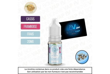 Cassis Framboise Frais 10ml "Sels" - Le Petit Verger - 20mg