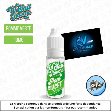 Pom Glacée 10ml "Sels" - Wsalt Flavors Liquideo - 10mg