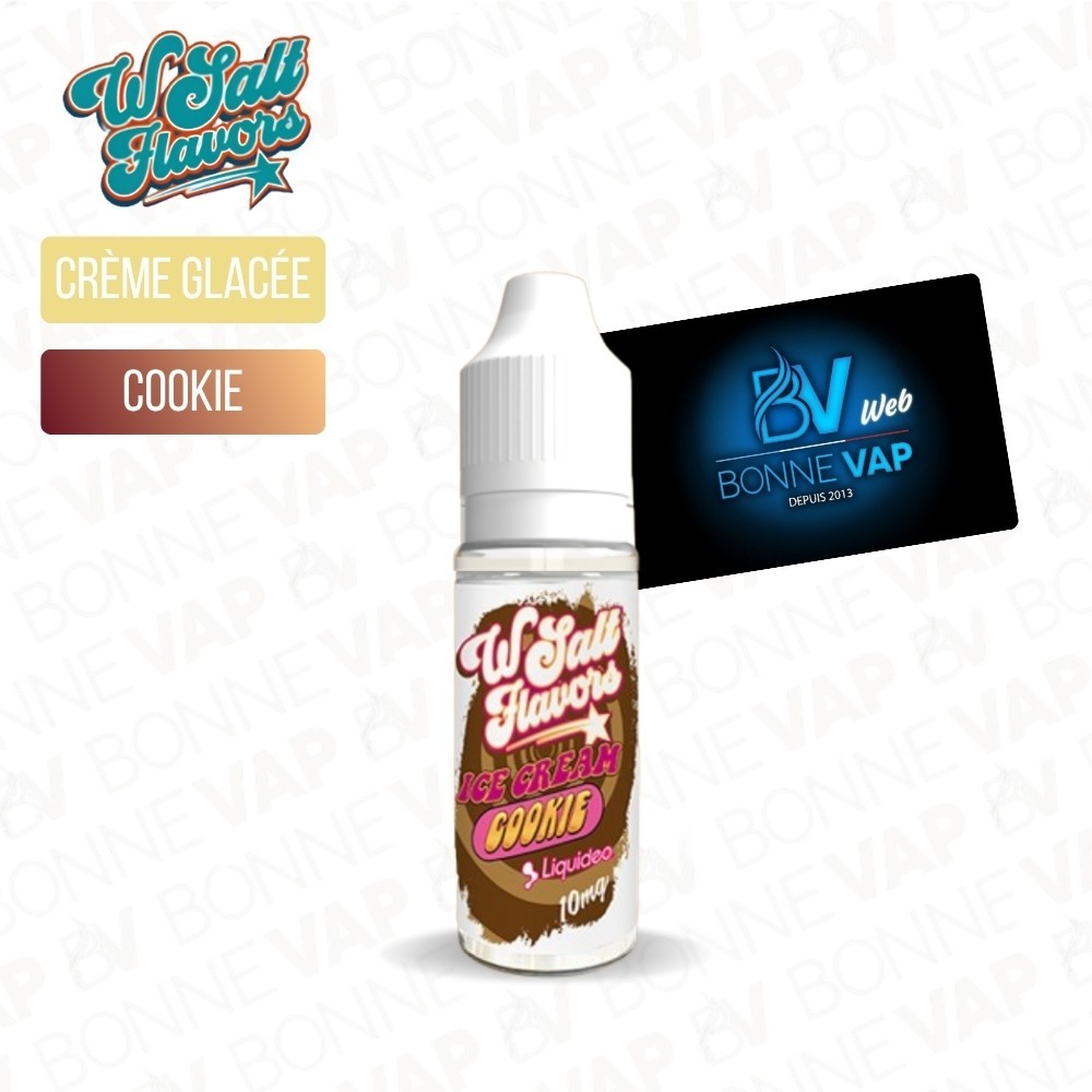 Ice Cream Cookie 10ml Sels - Wsalt Flavors Liquideo