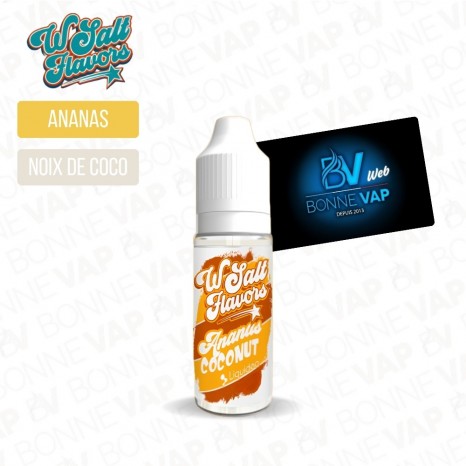 Ananas Coconut 10ml Sels - Wsalt Flavors Liquideo