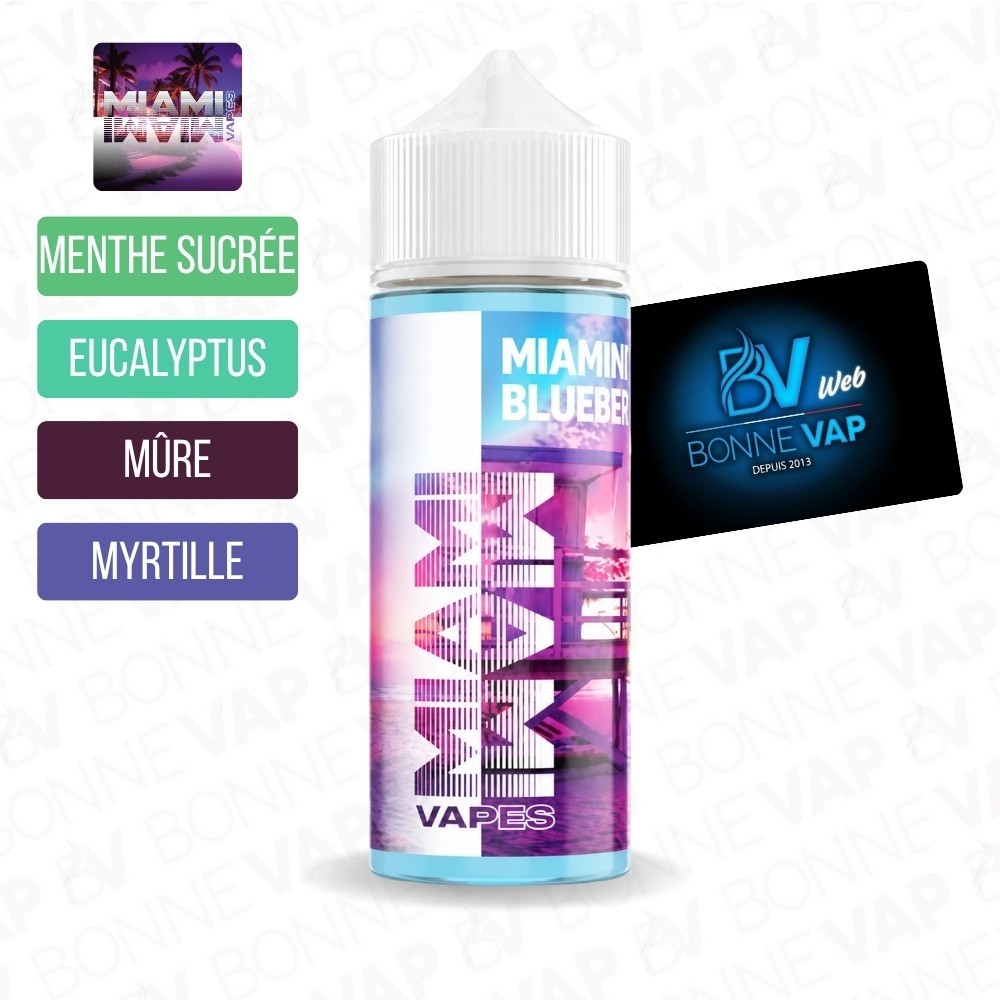 Miamint Blueberry 100ml - Miami Vapes