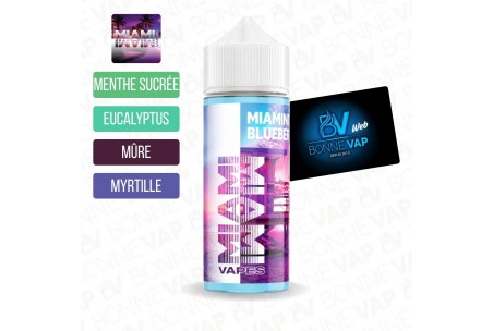 Miamint Blueberry 100ml - Miami Vapes