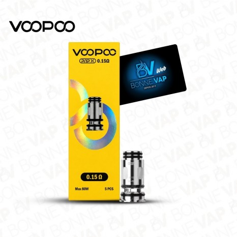 Résistances PnP-X - Voopoo - 0.15ohm - Boite