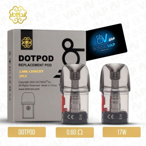 Cartouches DotPod Nano - Dotmod - 0.60ohm
