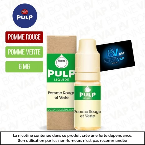 Pomme Rouge et Verte 10ml - Pulp - 06mg