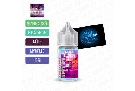 Concentré Miamint Blueberry 30ml - Miami Vapes