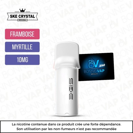 Cartouche Framboise Myrtille - SKe Crystal 1000 Pro - 10mg