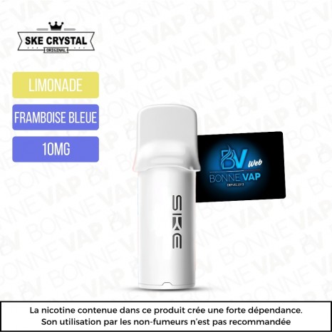 Cartouche Limonade Framboise Bleue - SKE Crystal 1000 Pro - 10mg