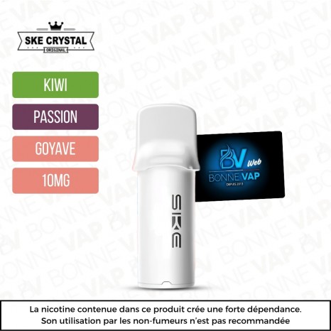 Cartouche Kiwi Passion Goyave - SKE Crystal 1000 Pro - 10mg