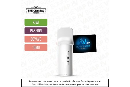 Cartouche Kiwi Passion Goyave - SKE Crystal 1000 Pro - 10mg