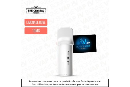 Cartouche Limonade Rose - SKE Crystal 1000 Pro - 10mg