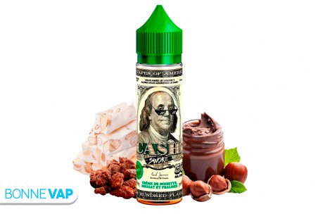E-liquide Cash de chez SWOKE. Saveur gourmande de crème de noisette, de nougat et de praline.