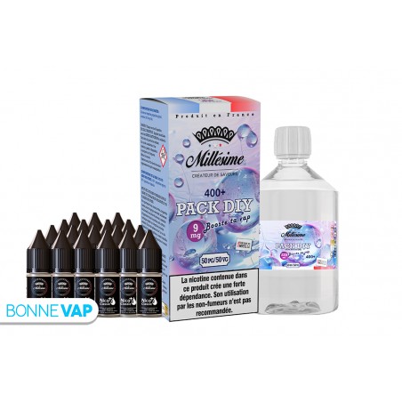Pack DIY 9mg 400ml Mill&eacute;sime 50/50