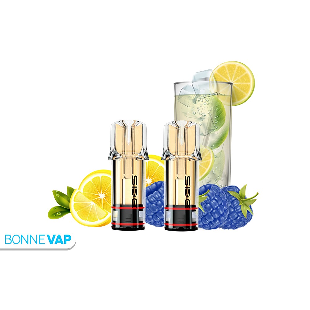 CARTOUCHE CRYSTAL PLUS LIMONADE FRAMBOISE BLEUE  PAR 2 SKE