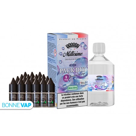 Pack DIY 9mg 400ml Mill&eacute;sime 30/70