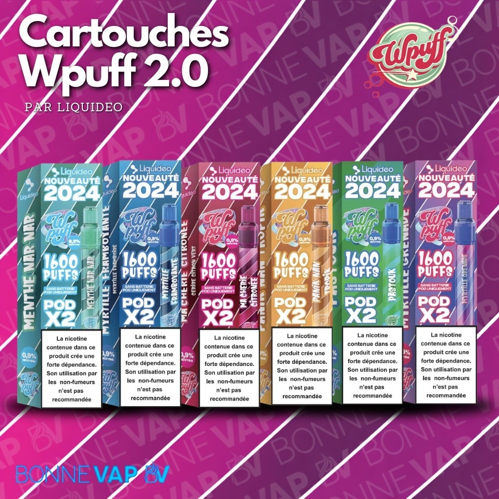 Cartouches Wpuff 2.0 – 2 Pods Recharge Liquideo