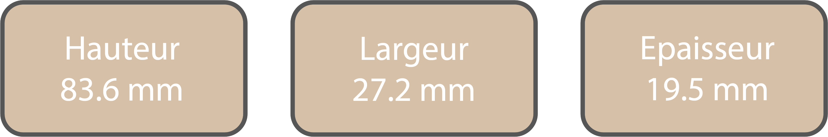 dimension du power bank eRoll Nano